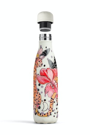 XB1036 Chilly's 500ml Water Bottle Tropical Cheetah Jungle