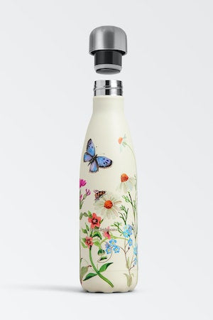 XB1052 Chilly's 500ml Water Bottle Emma Bridgewater Wild Flowers