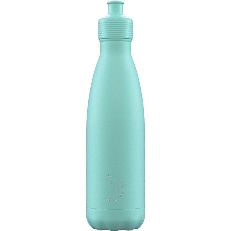 XB149 CHILLY'S 500ML SPORTS REUSABLE WATER BOTTLE - PASTEL GREEN
