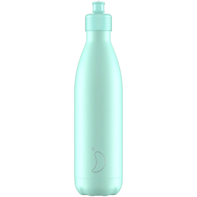 XC1002 CHILLY'S 750ML SPORTS REUSABLE WATER BOTTLE - Pastel Green