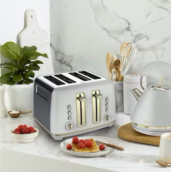 Morphy Richards Ascend Toaster | Grey & Soft Gold