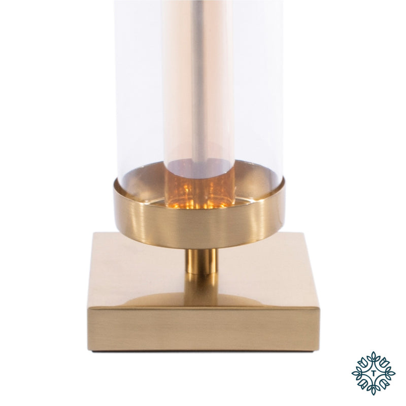 Jane glass cylinder lamp bronze/gold 54cm