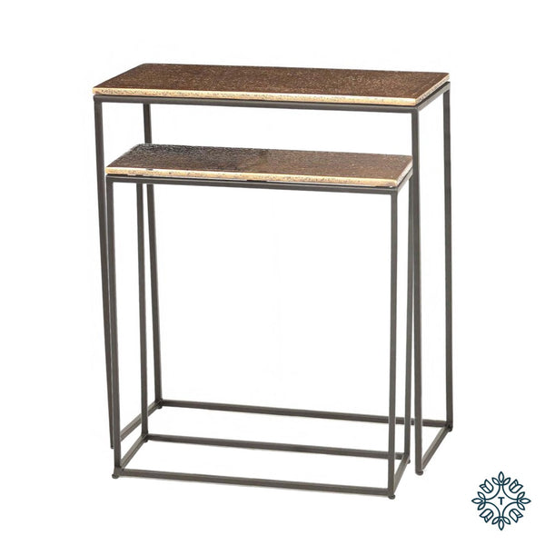 Novara console tables set front opening