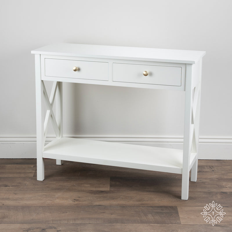 Rivera 2 drawer console table