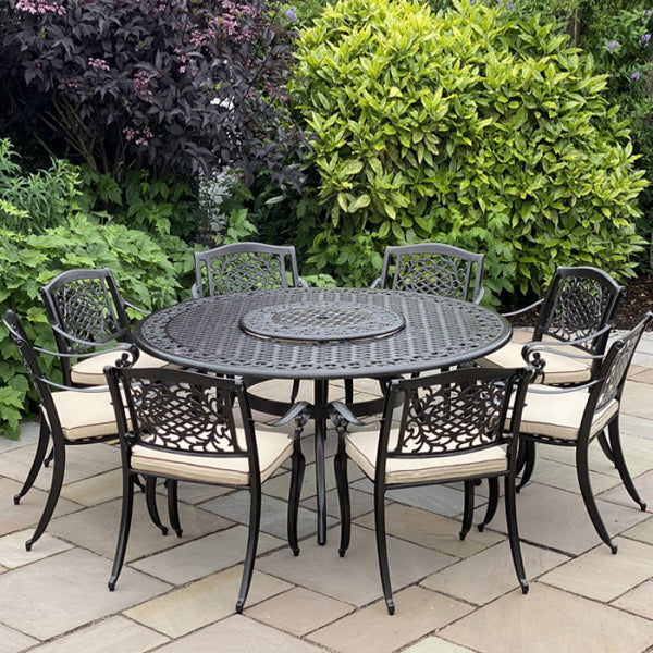 Ballygowan 8 Seater Set with Round Table & Lazy Susan