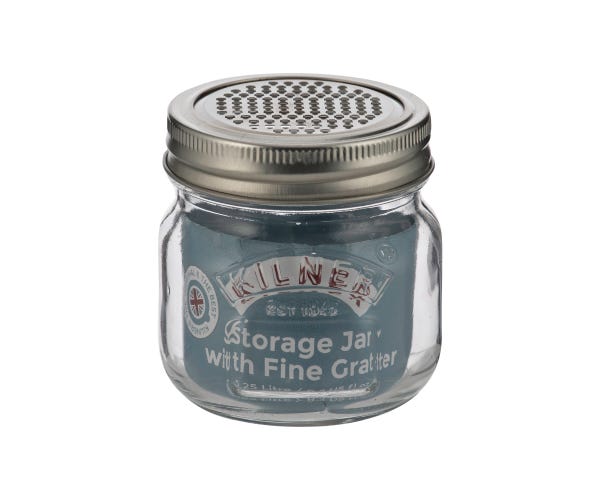 Storage Jar & Fine Grater Lid 0.25 Litre