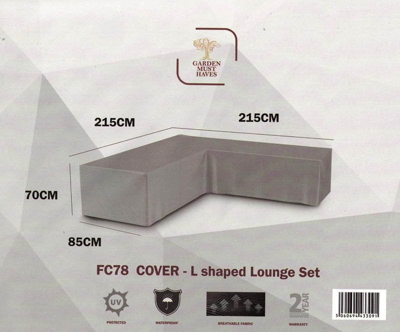 Corner unit Lounge cover (215cm x 215cm x 70cm)