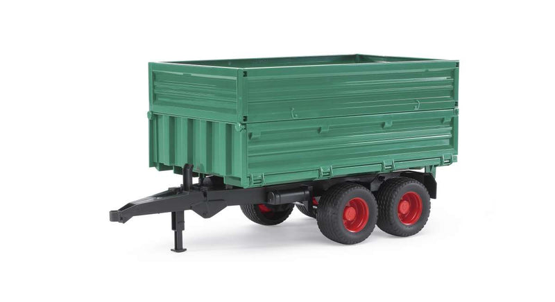 Tandemaxle tipping trailer with removeable top