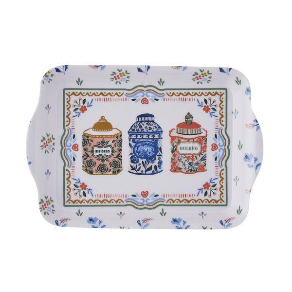 Tea Tins Tray - Scatter One Size in Multi