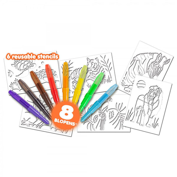 BLOPENS® Animals Activity Set: Blow airbrush effects