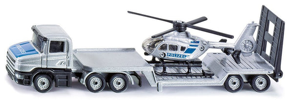 LOW LOADER WITH HELICOPTER