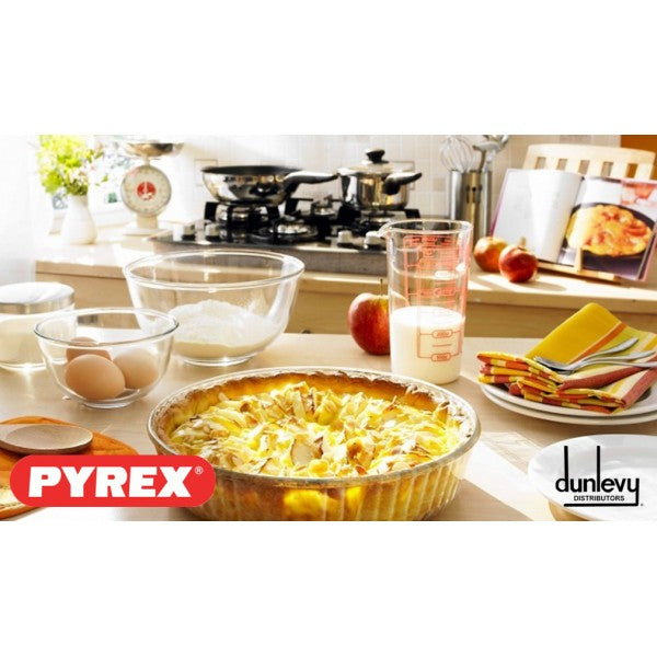 PYREX 26cm Fluted Deep Flan/Quiche Dish