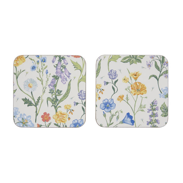 Cottage Garden Coasters - 4 Pack One Size in Multi