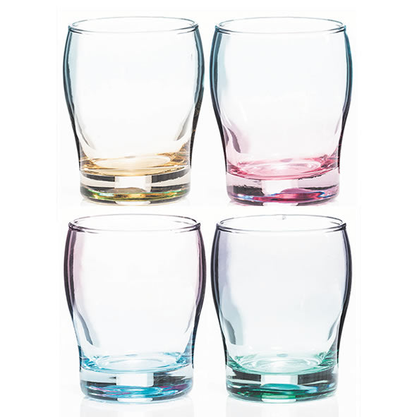 TWO TONE LUSTRE JUICE GLASS SET