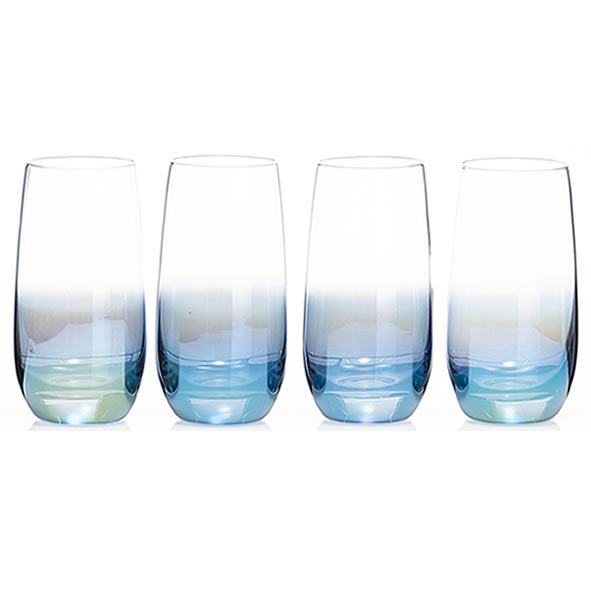 ULTRA VIOLET LUSTRE HI-BALL GLASSES SET OF 4