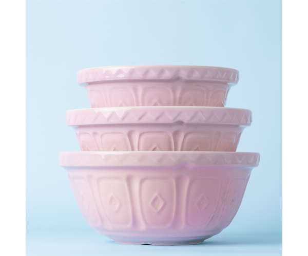 Colour Mix S18 Powder Pink Mixing Bowl 26cm