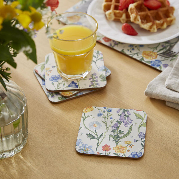 Cottage Garden Coasters - 4 Pack One Size in Multi