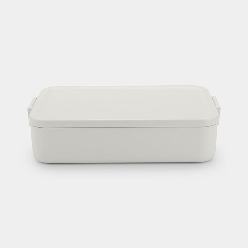MAKE & TAKE LUNCH BOX BENTO Large, Plastic - Light Grey