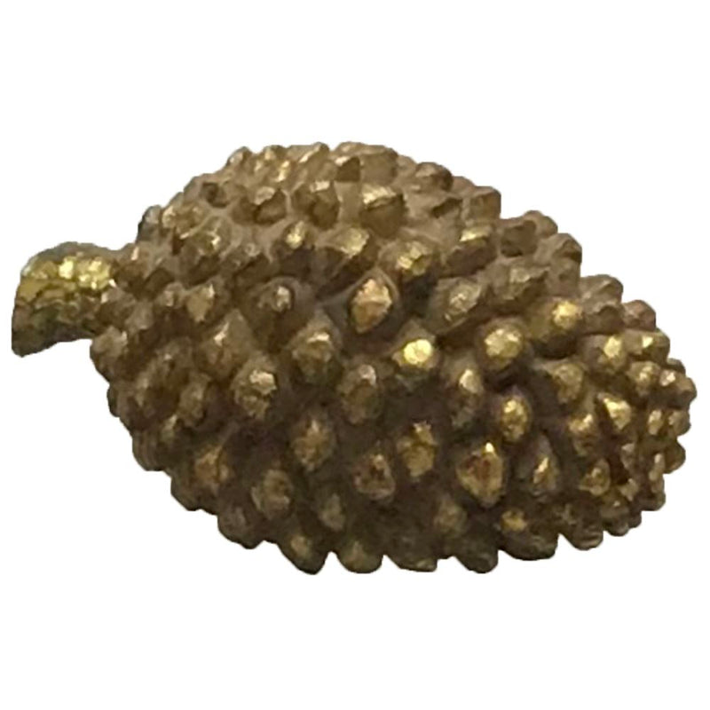 GOLD DECORATIVE PINECONE 16x9x9cm