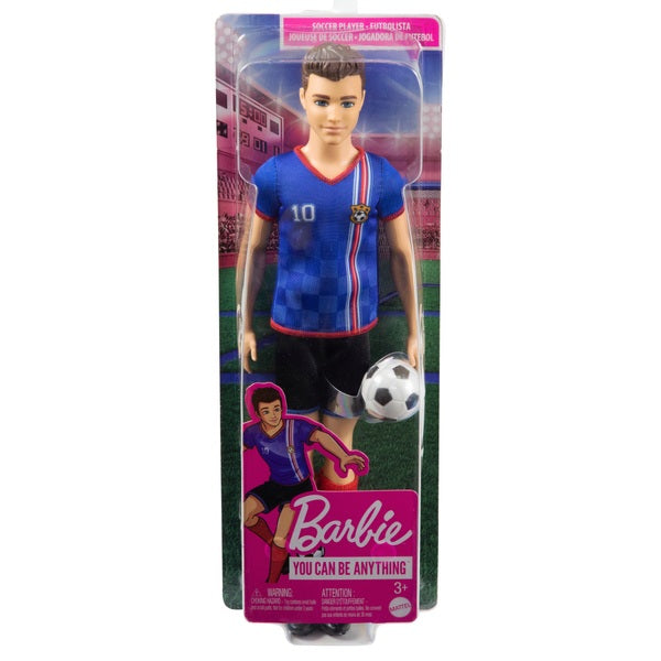 BARBIE YOU CAN BE ANYTHING KEN DOLL SOCCER PLAYER