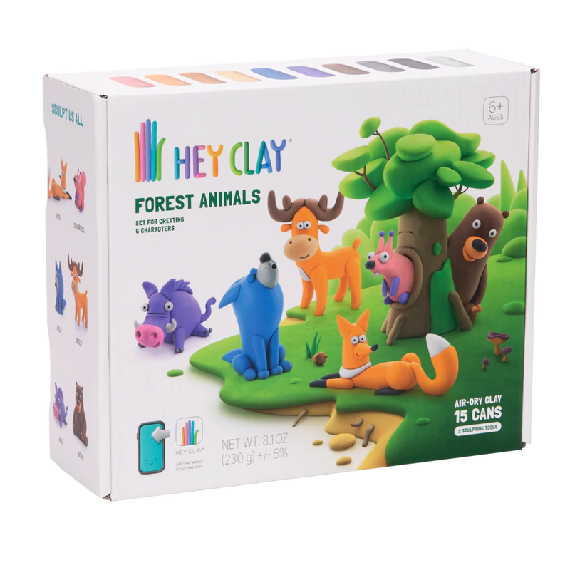 Hey Clay Large Forest Animals Set