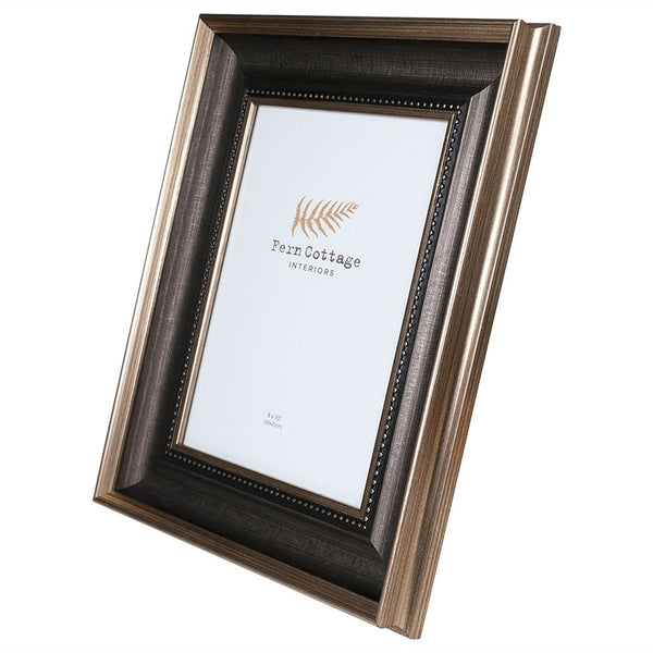 BLACK AND BRUSHED GOLD FRAME 8x10