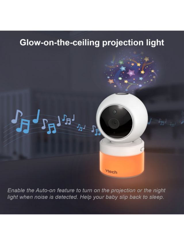 Pan & Tilt Video Monitor with Night Light and Projection