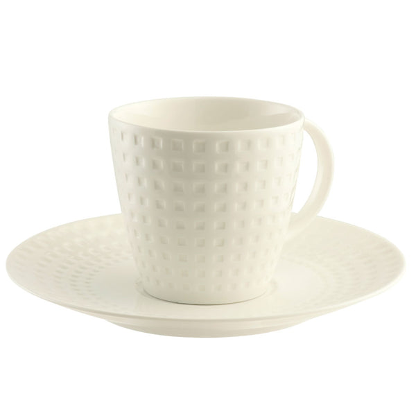 Belleek Living Grafton Tea Cups & Saucers Set of 4