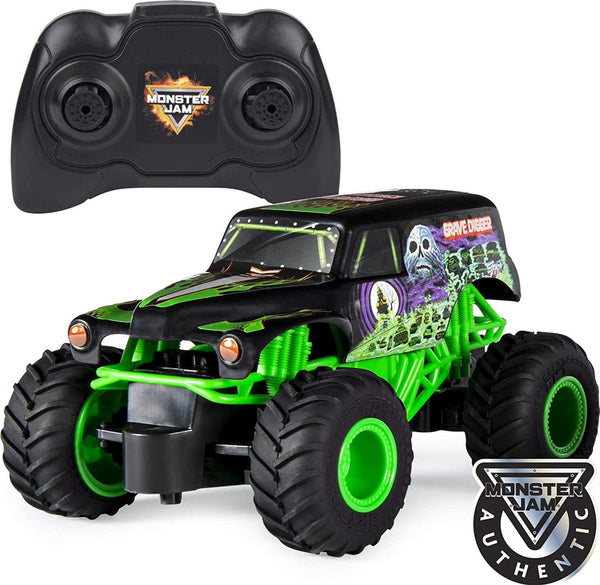 Monster Jam 6044955 - Grave Digger RC Truck, 1:24 Scale