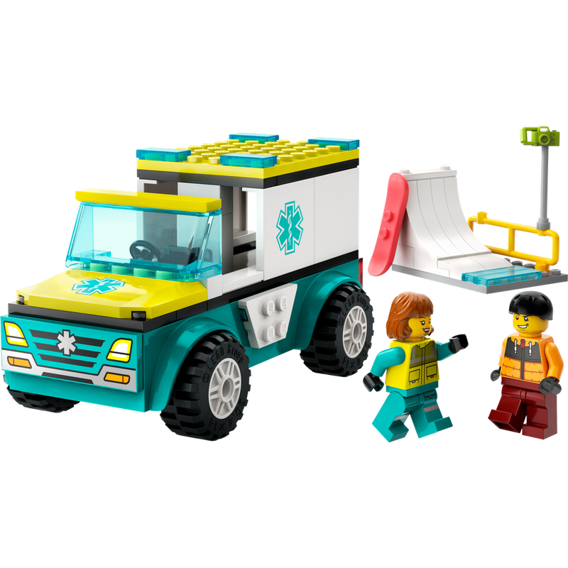 LEGO® City 60403 Emergency Ambulance and Snowboarder