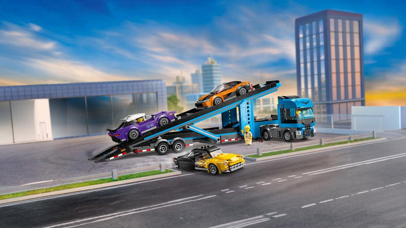 LEGO® City 60408 Car Transporter Truck with Sports Cars