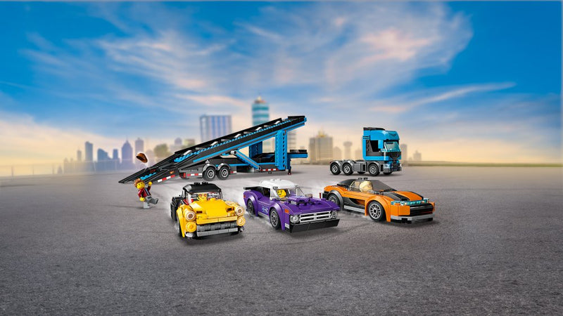 LEGO® City 60408 Car Transporter Truck with Sports Cars