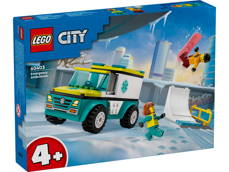 LEGO® City 60403 Emergency Ambulance and Snowboarder