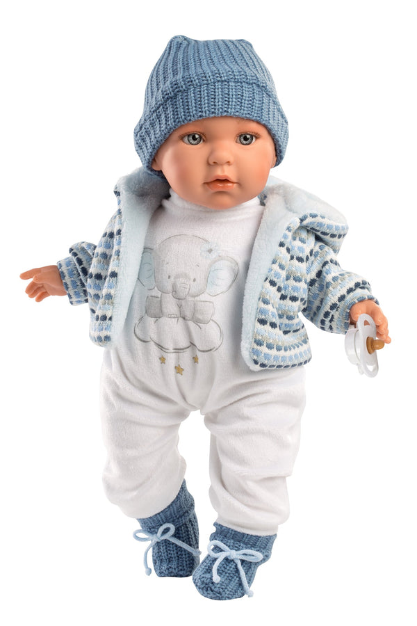 Llorens 16.5" Soft Body Crying Baby Doll Enzo