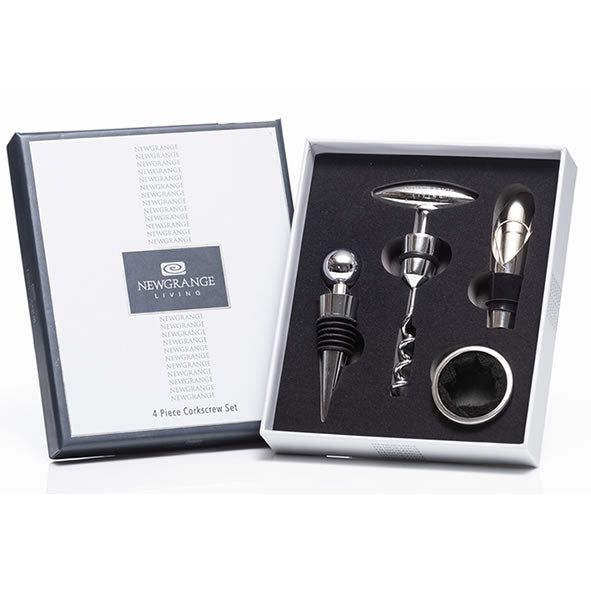 WINE BOTTLE OPENER GIFT SET - 4 PIECE