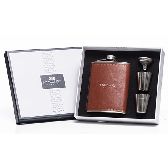 HIP FLASK SET - 4 PIECE