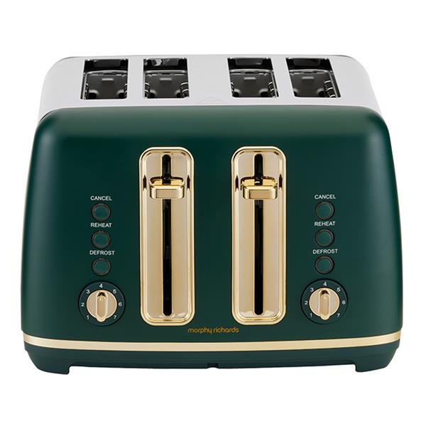Ascend 4 Slice Toaster - Green & Soft Gold