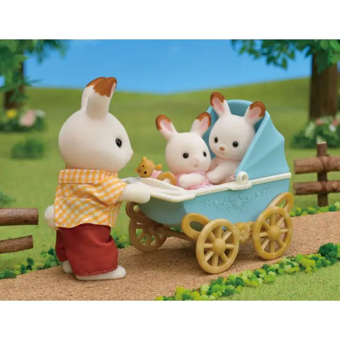 Chocolate Rabbit Twins Set (New Pram)