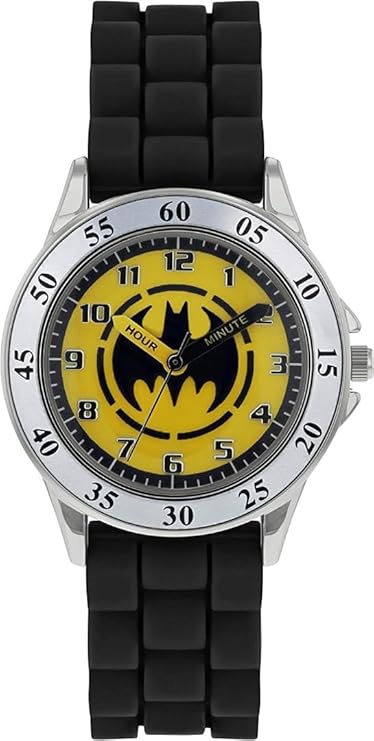 Batman Boys Analogue Quartz Watch with Rubber Strap