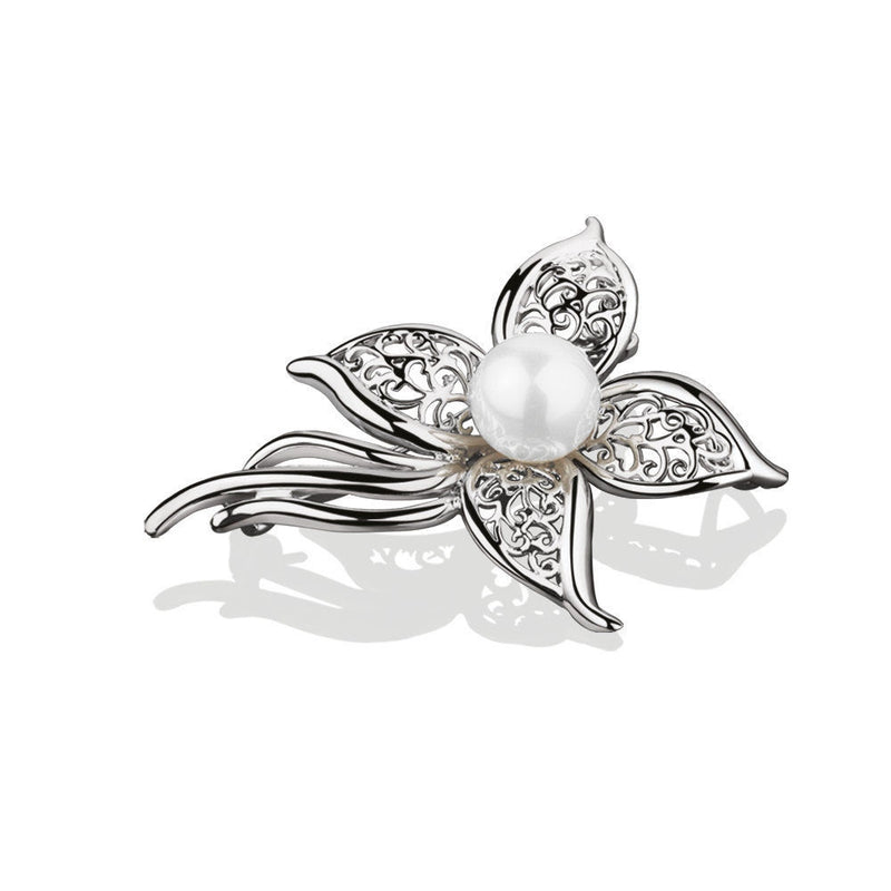 Pearl Floral Brooch