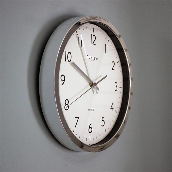 12" Simple Wall Clock - Chrome