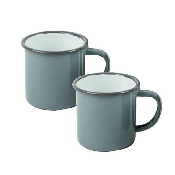 Grey Enamel Mug 8Cm
