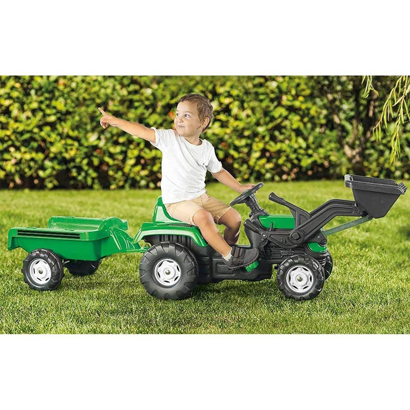 Dolu Ranchero Tractor & Scoop Ride on - Green