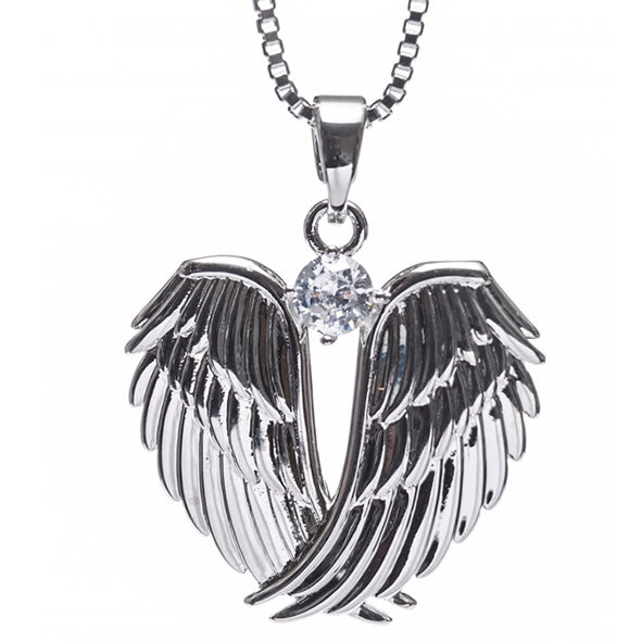 SILVER ANGEL WINGS PENDANT