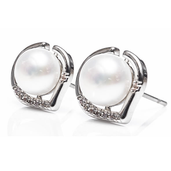 SILVER MOTHER OF PEARL EARRINGS