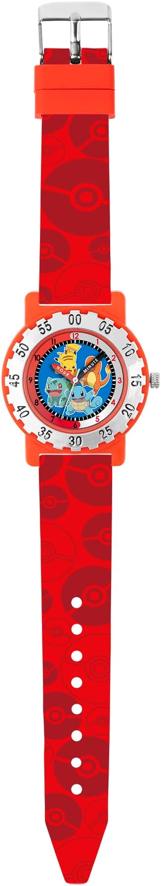 Pokemon Boy's Analog Quartz Watch with Silicone Strap