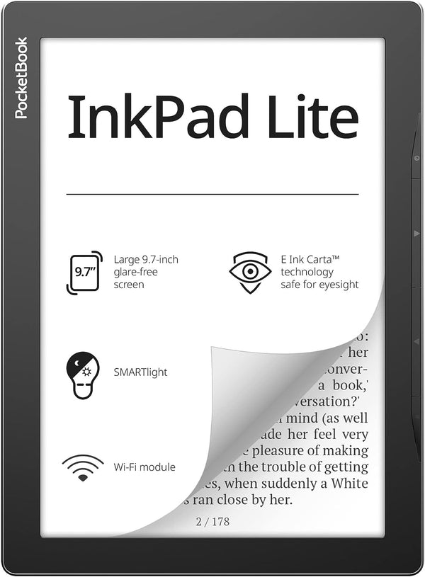 PocketBook InkPad Lite, E-Book Reader, Mist Grey