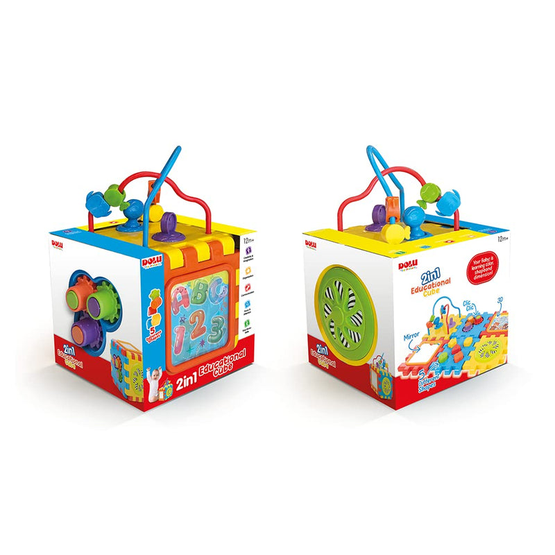 Dolu 2 In 1 Educational Cube And Puzzle