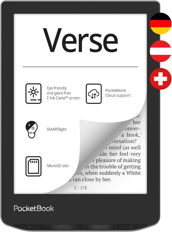 PocketBook Verse e-book reader 8 GB Wi-Fi Grey