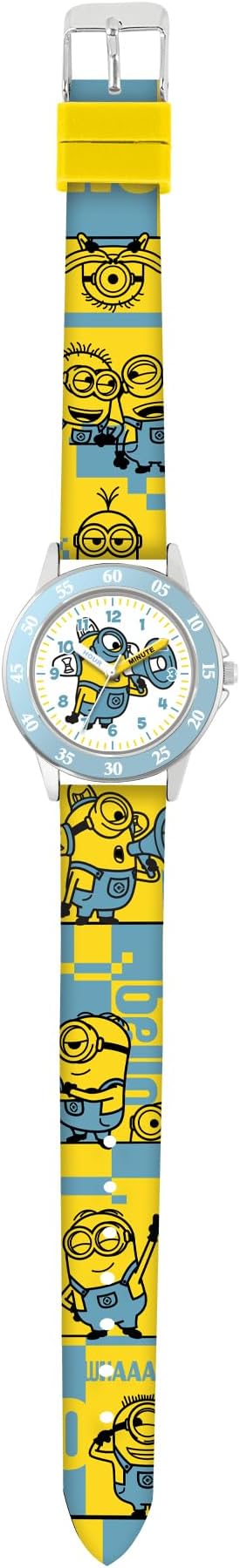 Minions Yellow Silicone Strap Time Teacher Analogue Watch